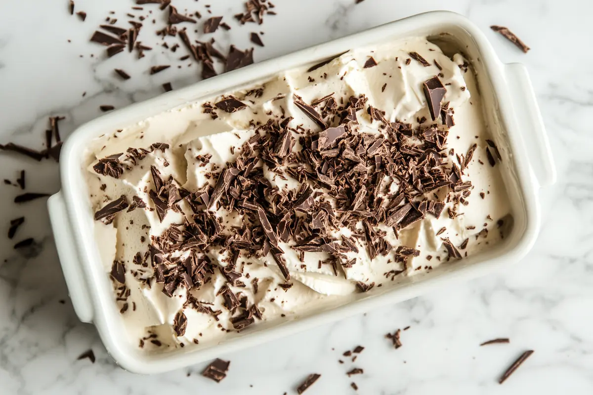 Delicious ice box cake ready to serve.