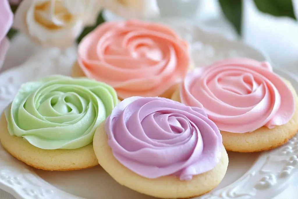 A bowl of smooth sugar cookie frosting recipe.