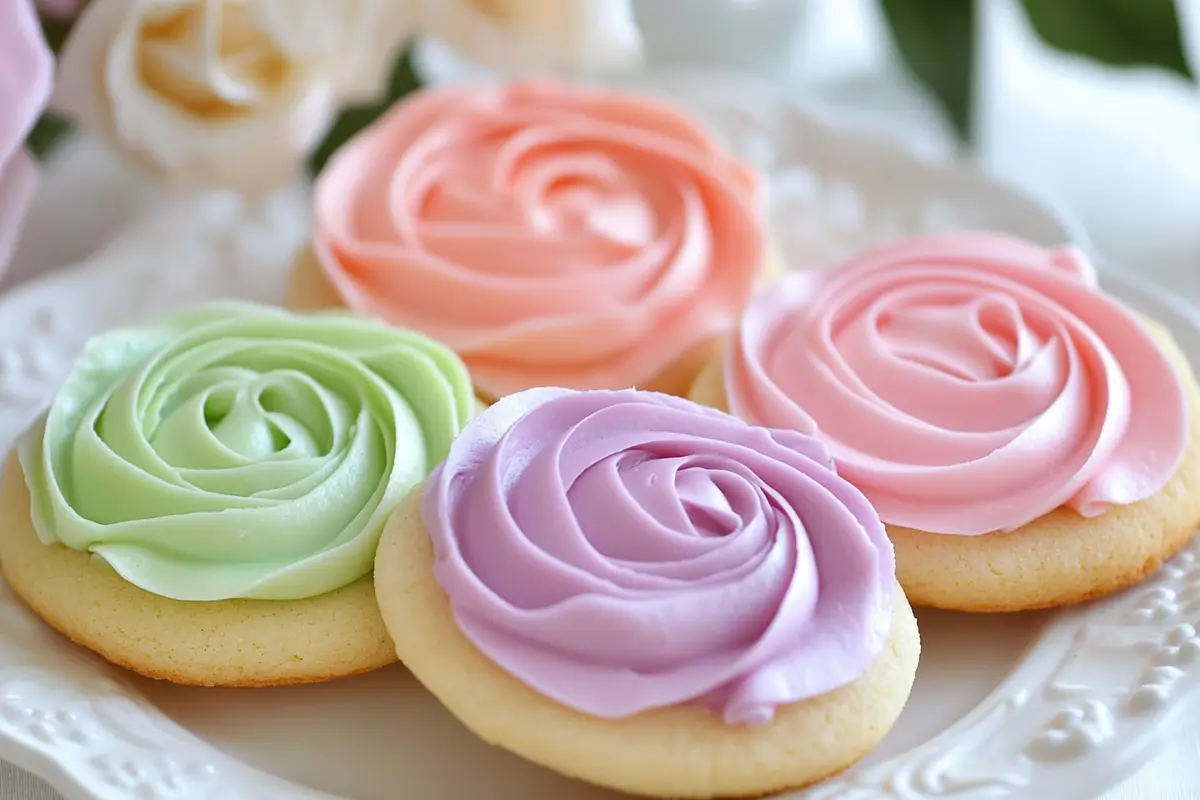 A bowl of smooth sugar cookie frosting recipe.