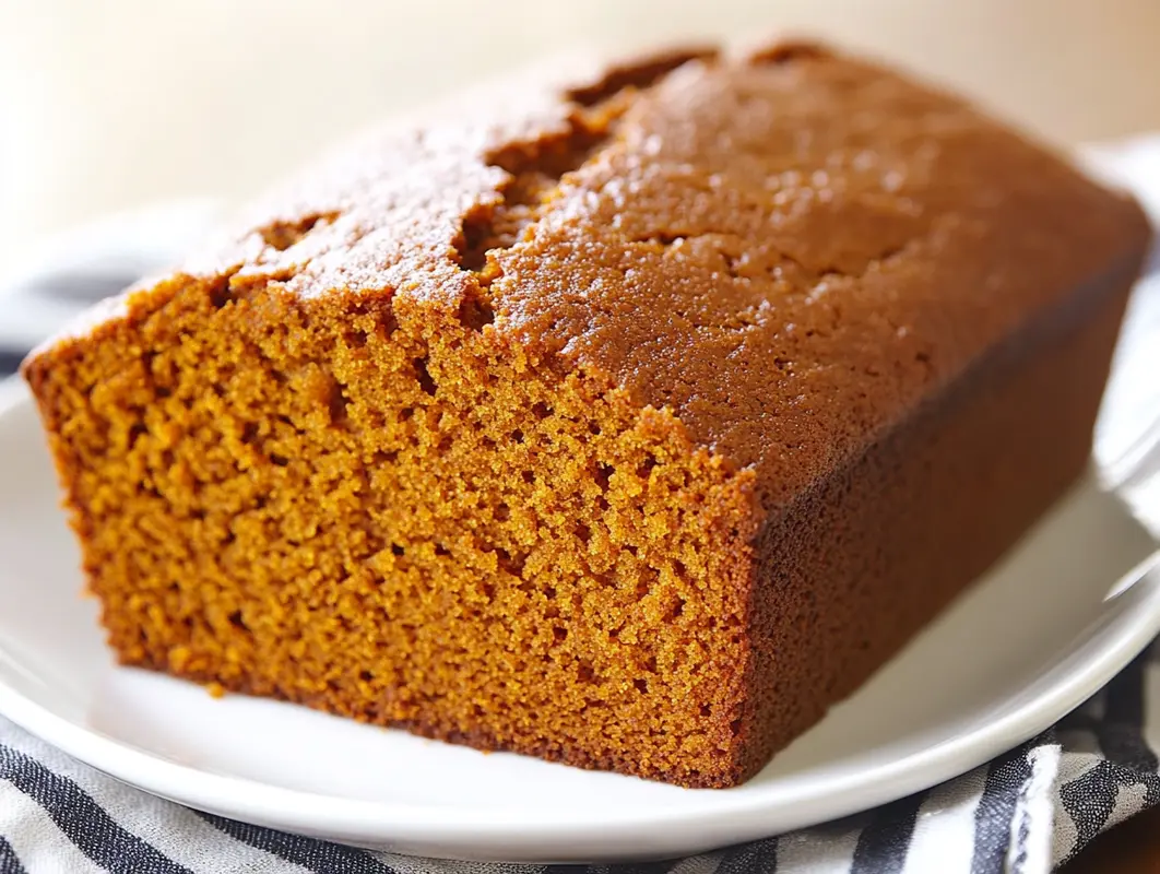 Freshly baked pumpkin bread recipe