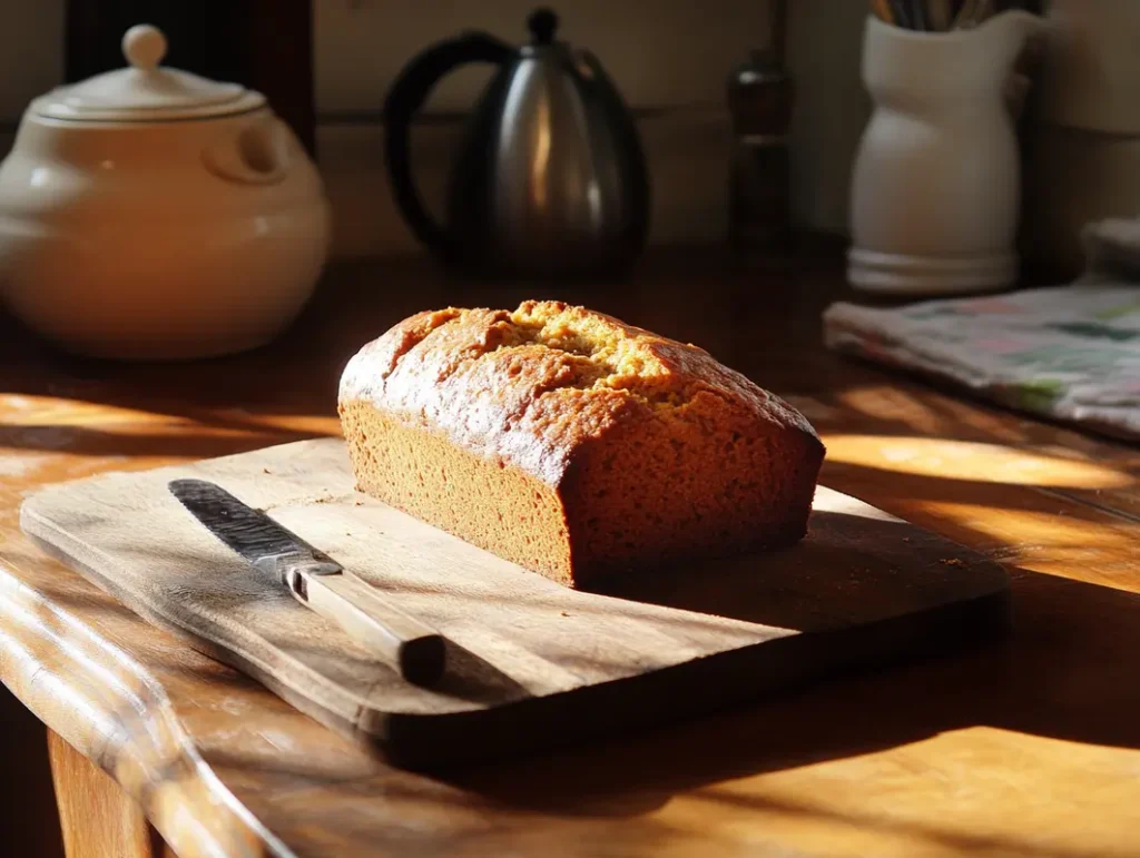 Freshly baked pumpkin bread recipe